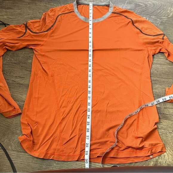 Lululemon LS Burnt Orange Athleisure Top in Size XL Tall - Picture 4 of 7